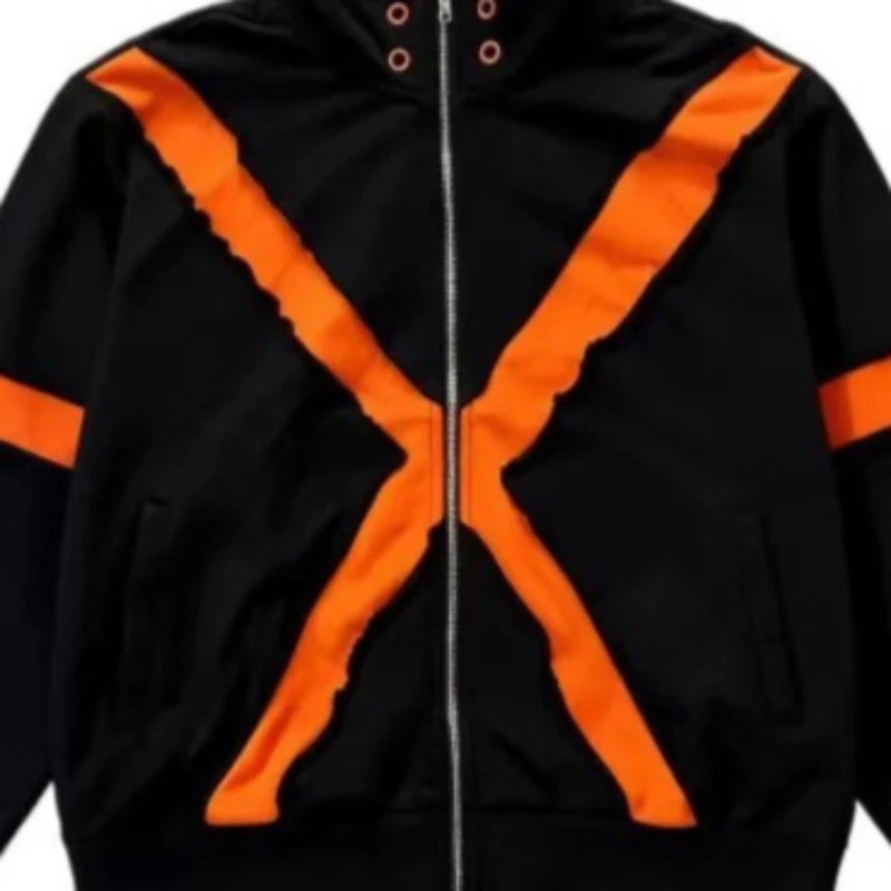 Urban Patchwork Zip-Up Jacket